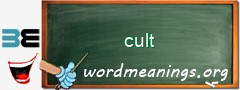 WordMeaning blackboard for cult